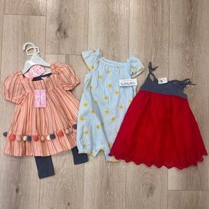 Dress set of 3, NWT, Size 18M